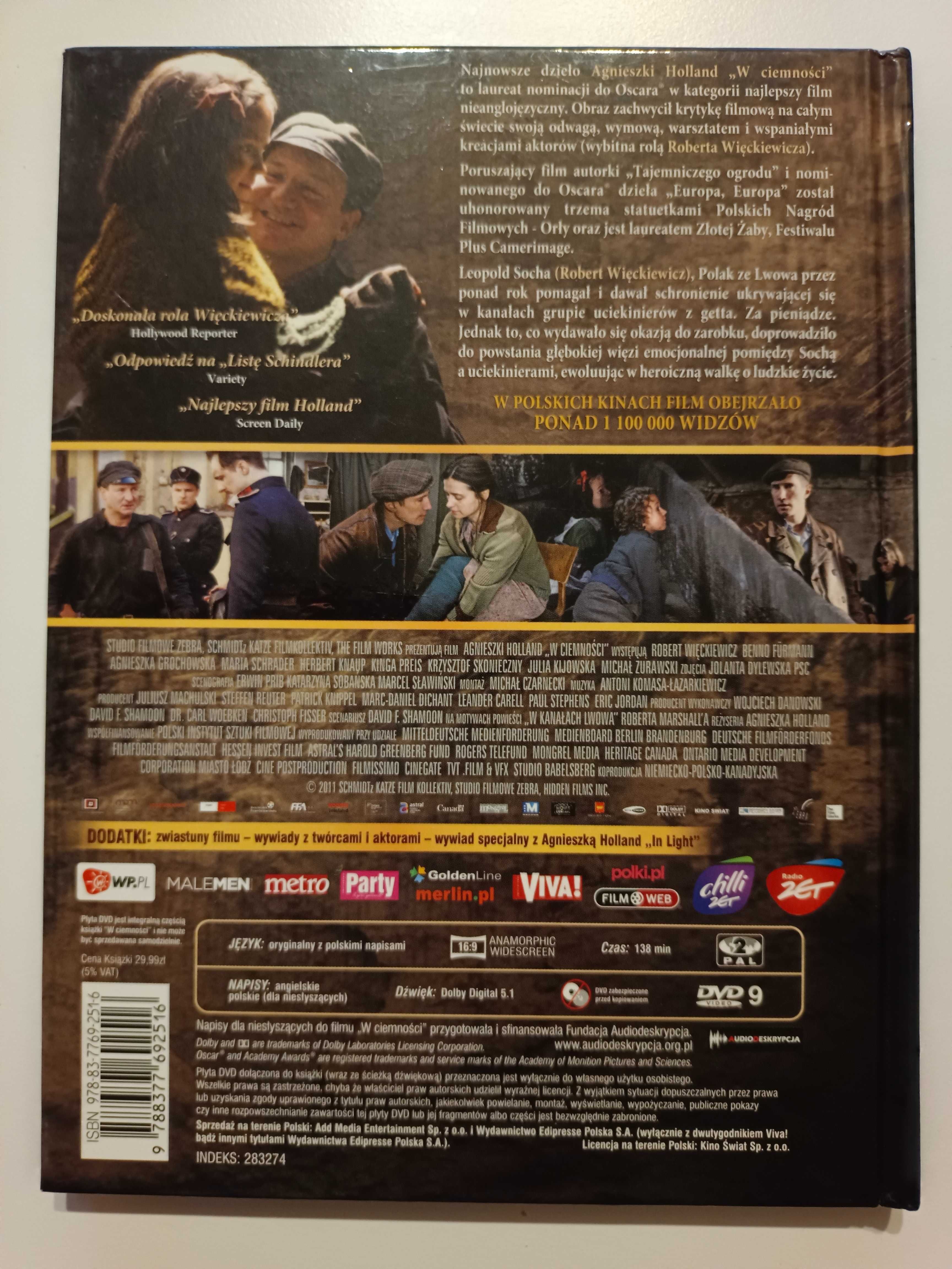 W ciemności DVD, Agnieszka Holland, wojenny, holocaust; Więckiewicz