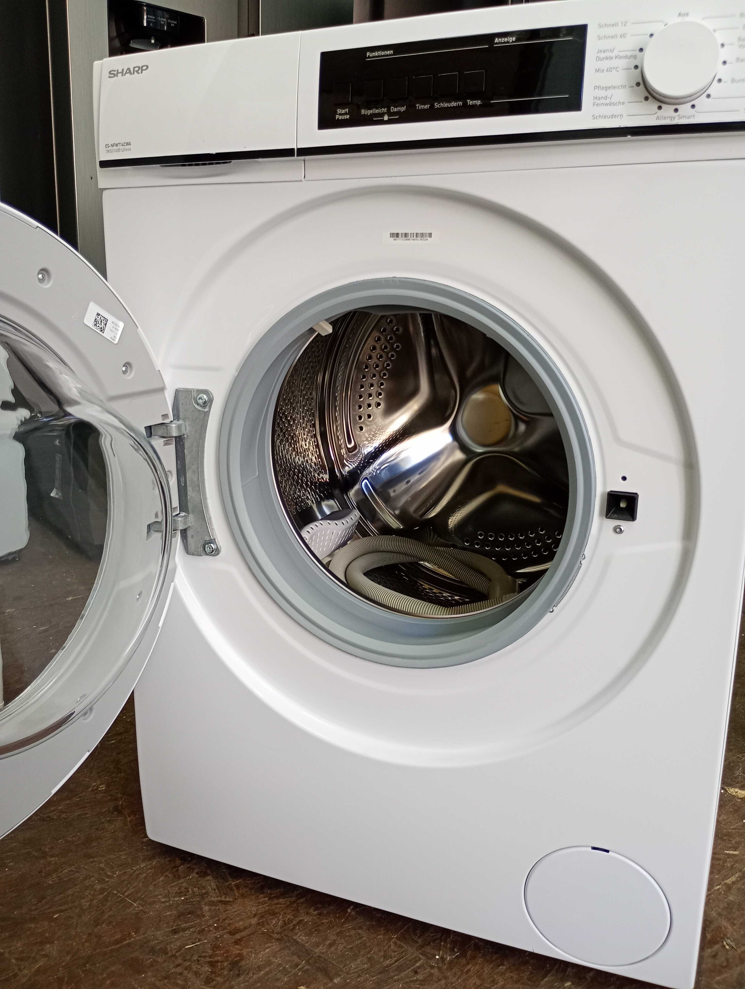 Pralka Sharp ES-NFW714CWA  Klasa A+++  7kg  używana