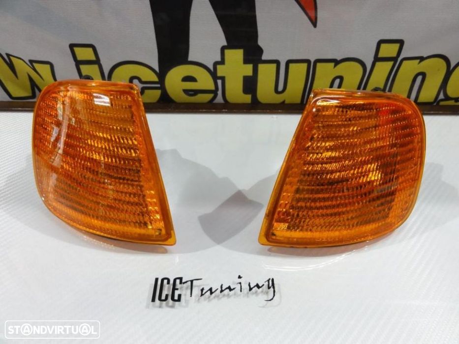 Piscas frontais + lâmpadas de pisca diaden vision para Seat Ibiza 6K 96-99 / VW Polo 6N Variant Fundo Laranja JDM