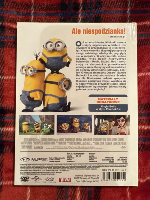 Minionki Film DVD