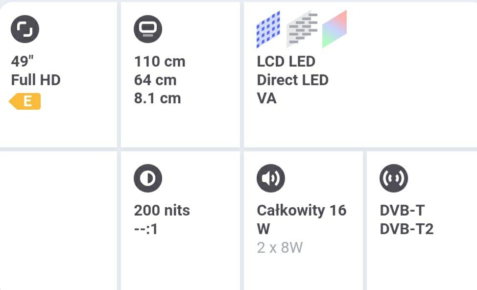 Telewizor Philips 49"