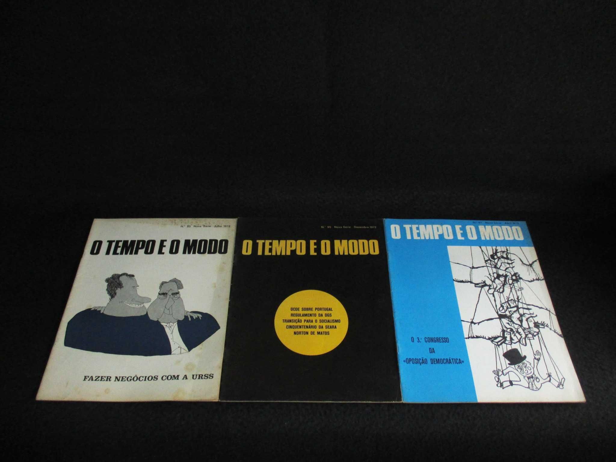 Livros Revistas O Tempo e o Modo Nova Série 1969 a 1973