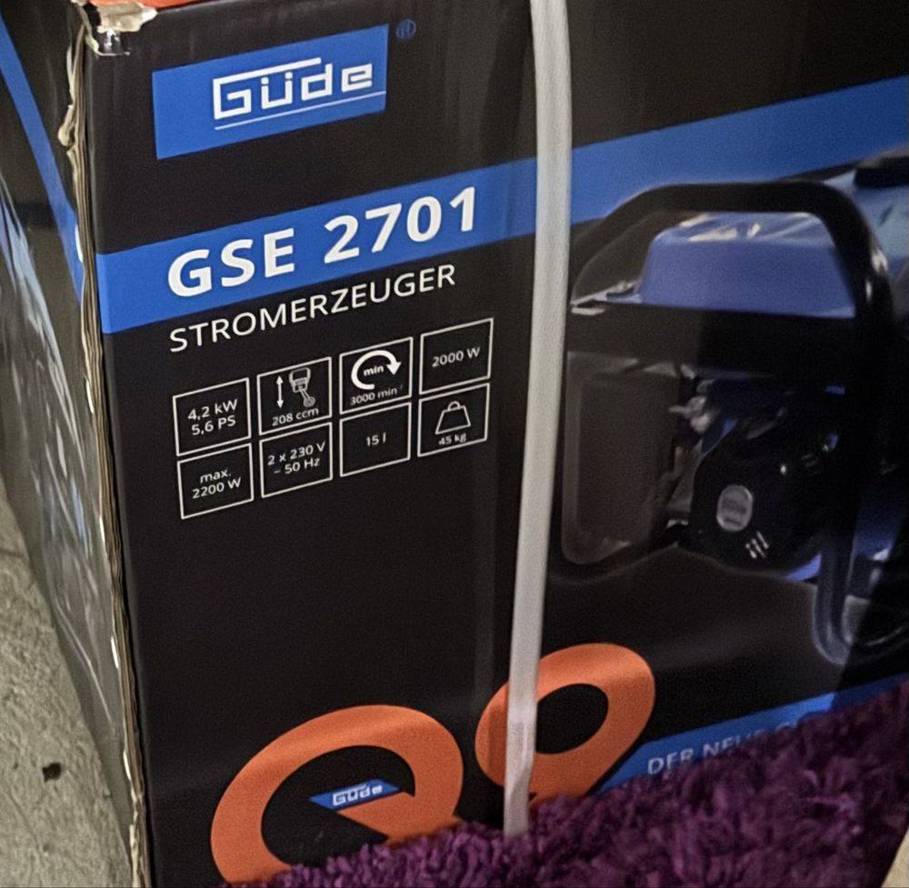 Генератор бензиновий Gude gse 2701