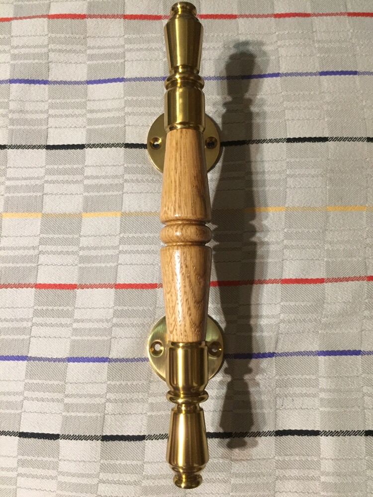 Ручка дверная скоба латунь-бронза натуральная, новая, 20см, 30см.