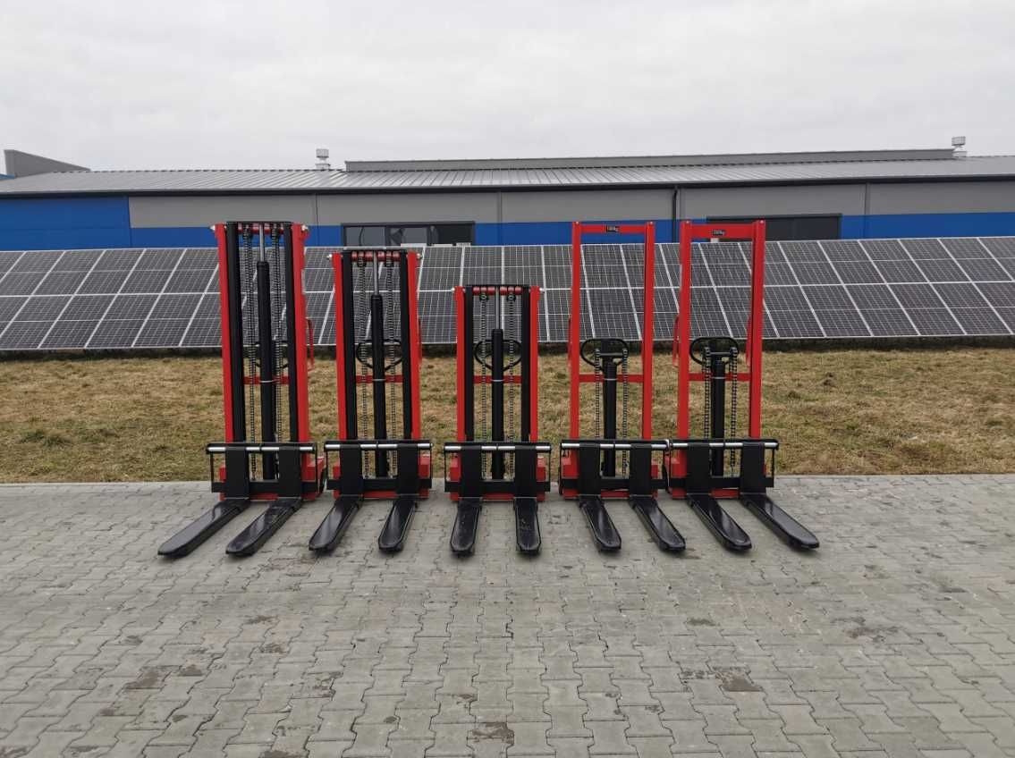 Wózek paletowy podnośnikowy masztowy ręczny 1000kg 1500kg 2000kg NOWY