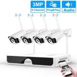 Zestaw 4 kamer wiifii 4k kamera  monitoring