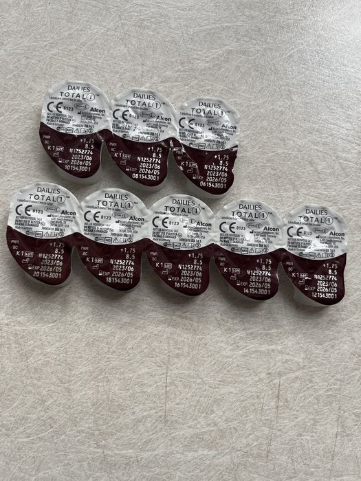 Soczewki dailies total one  +1,75 8 szt.