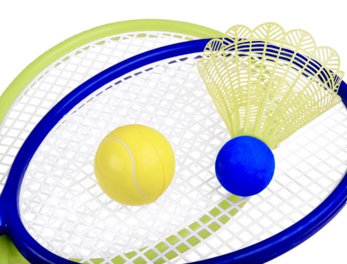 Zestaw Do Badmintona Piłka + Rakiety Dla Dzieci Dorosłych *okazja*