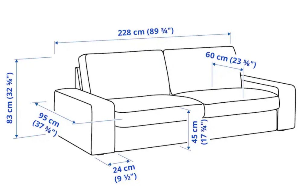 Sofa 3 lugares Kivik - IKEA
