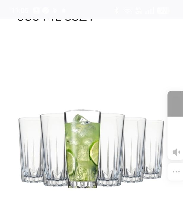 6 SZKLANEK do drinków, whiskey i napojów.