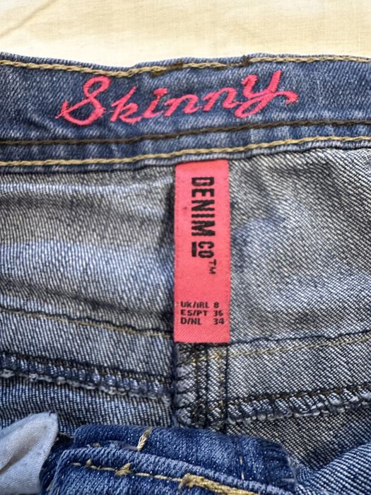 Denim Co жіночі джинси скінні, сині брюки, завужені штани, S