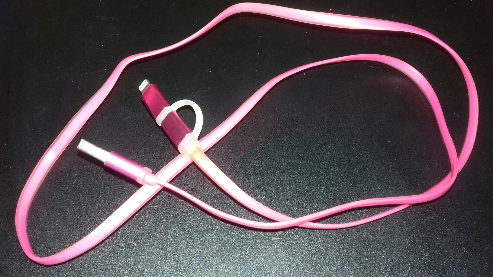 Шнур USB б/у розовый