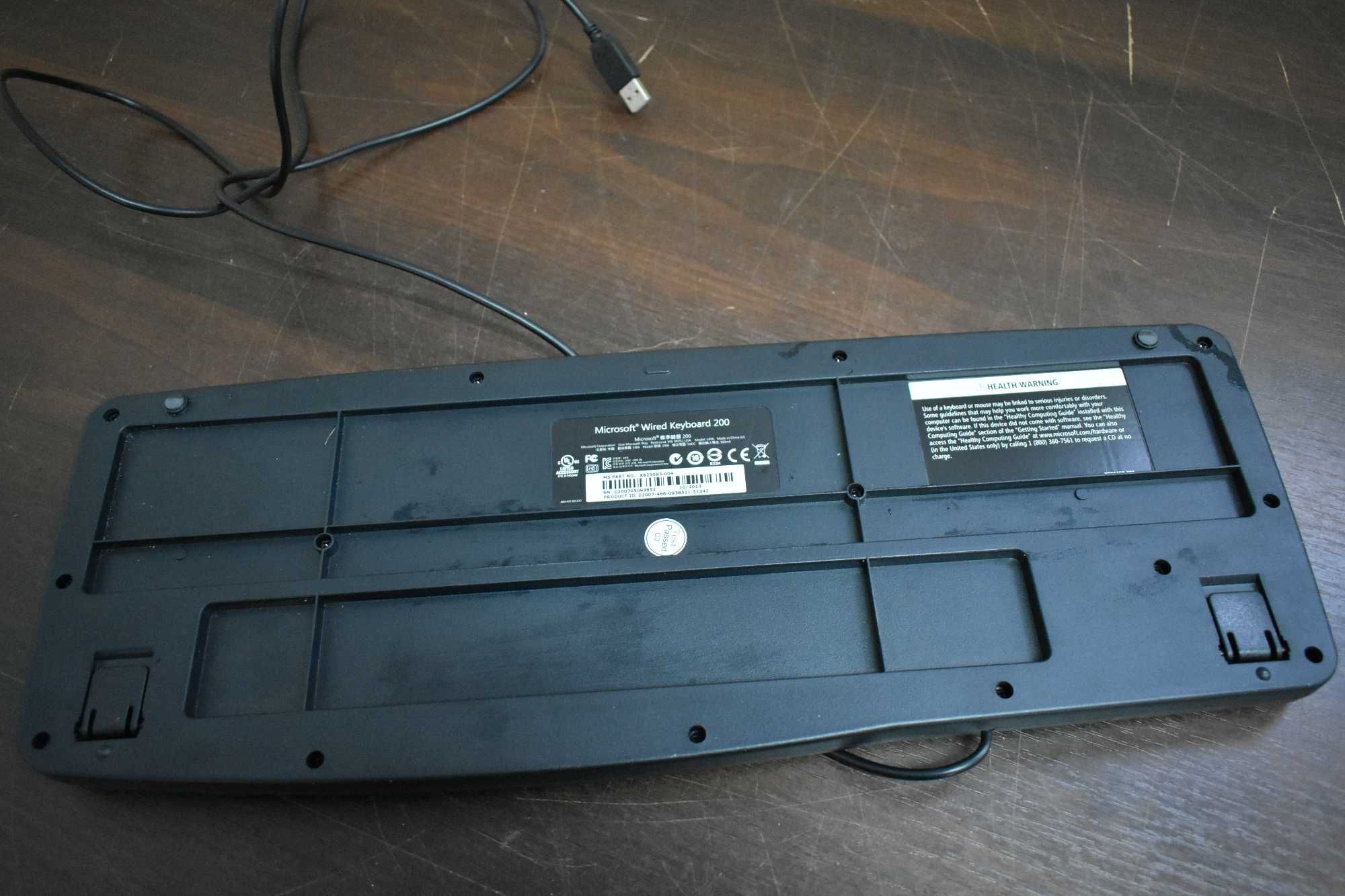 Klawiatura komputerowa, przewodowa Microsoft Wired Keyboard 200