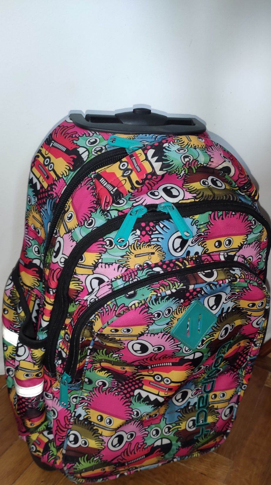 Plecak na kółkach z rączką i pasami coolpack cool Łąck 24l dziabągi