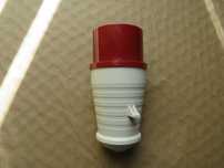 Ficha industrial MACHO trifásica 16A 3P+N+T 380V IP44 VERMELHO