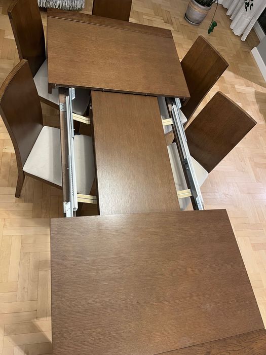 Stół rozkładany Paged CUBA + krzesła