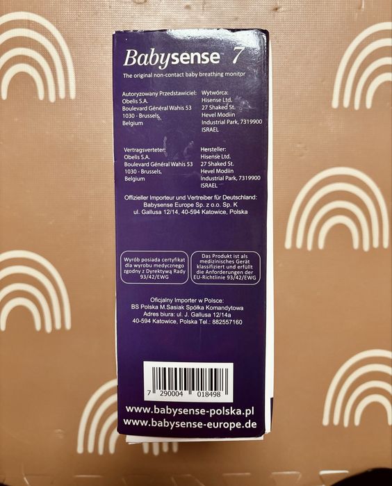 Babysense 7 Monitor Oddechu Oryginalny Polska Instrukcja