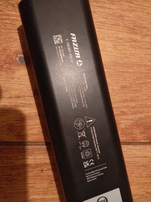 Fazua Energy 430 Fix bateria roweru elektrycznego 

43,2v 9,6Ah