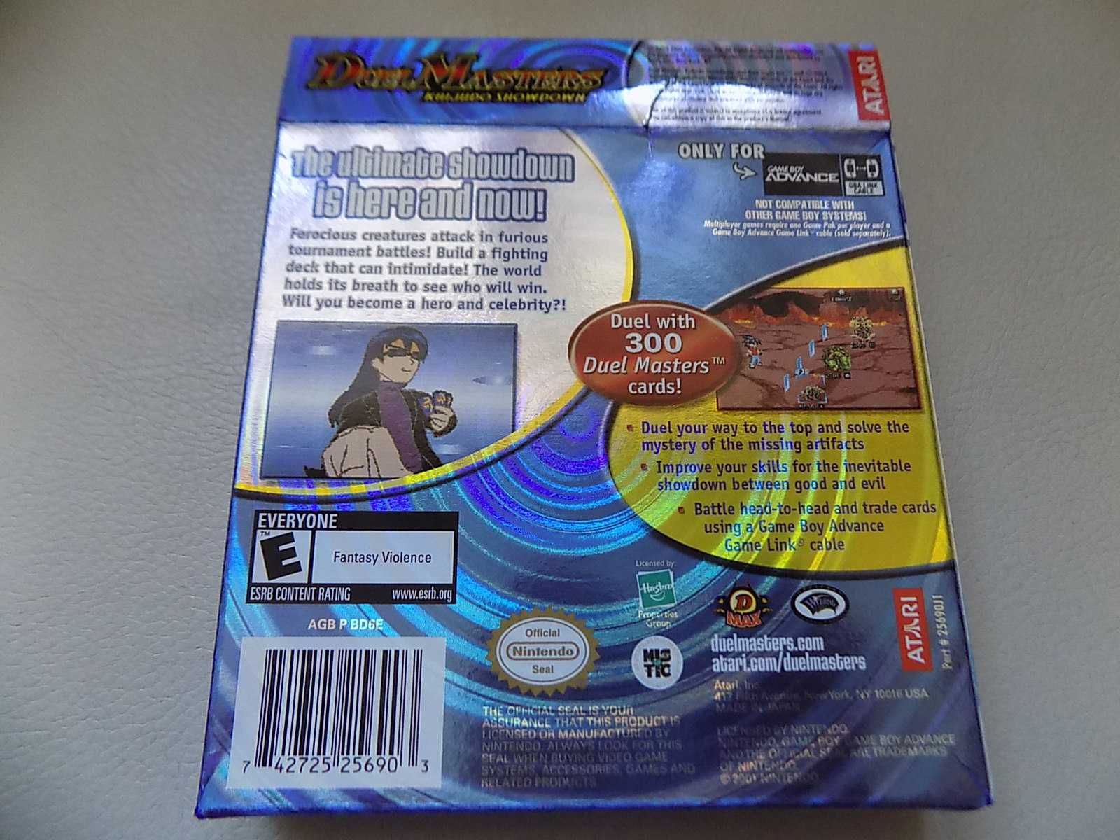 Duel Masters: Kaijudo Showdown na Nintendo Game Boy Advance/GBA SP box