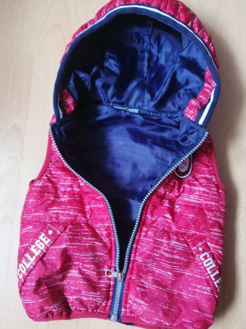 Bezrękawnik Kamizelka z kapturem, 12 m, rozm. 80 - 86