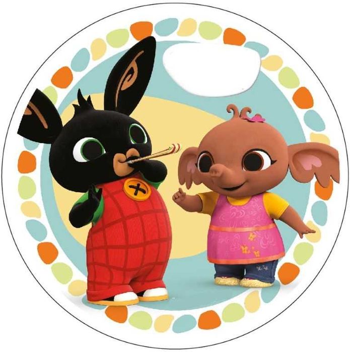 Opłatek na tort Urodziny Królik