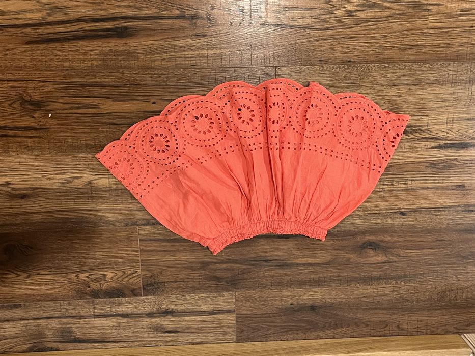 H&M spódniczka haftowana r. 122-128 na 6-8 lat koralowa