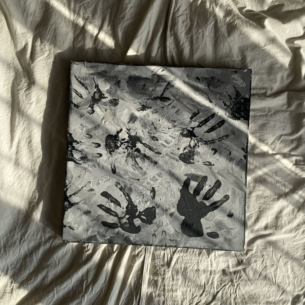 stockholm syndrome 50x50cm obraz płótno abstrakcja sztuka polska