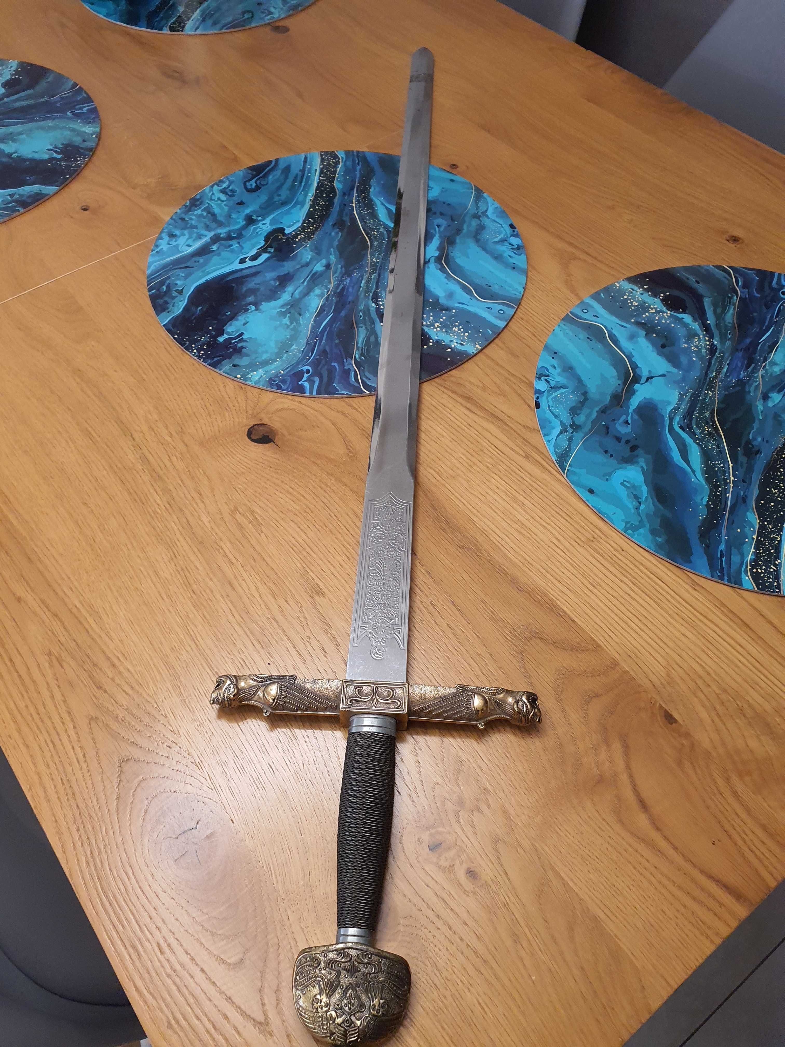 Miecz rycerski stalowy replika