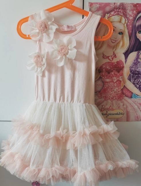 Popatu Amerykańska DUŻA OBJĘTOŚĆ SPÓDNICY tiulu, kwiaty 110 116