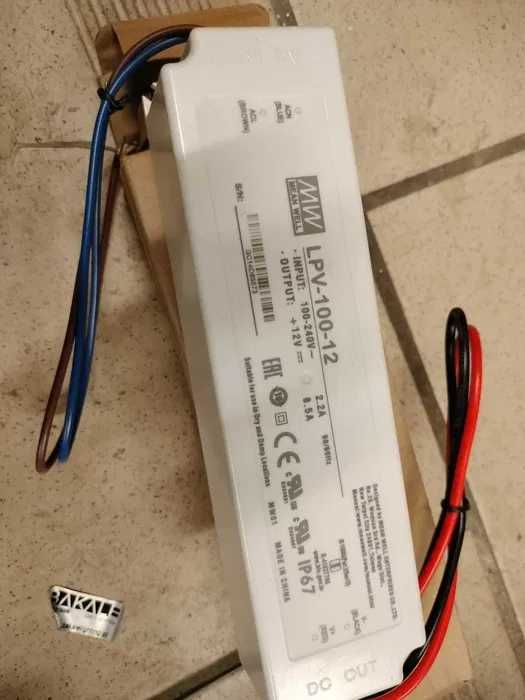 Zasilacz do oświetlenia LED 12V 8,5A 102W MEAN WELL
