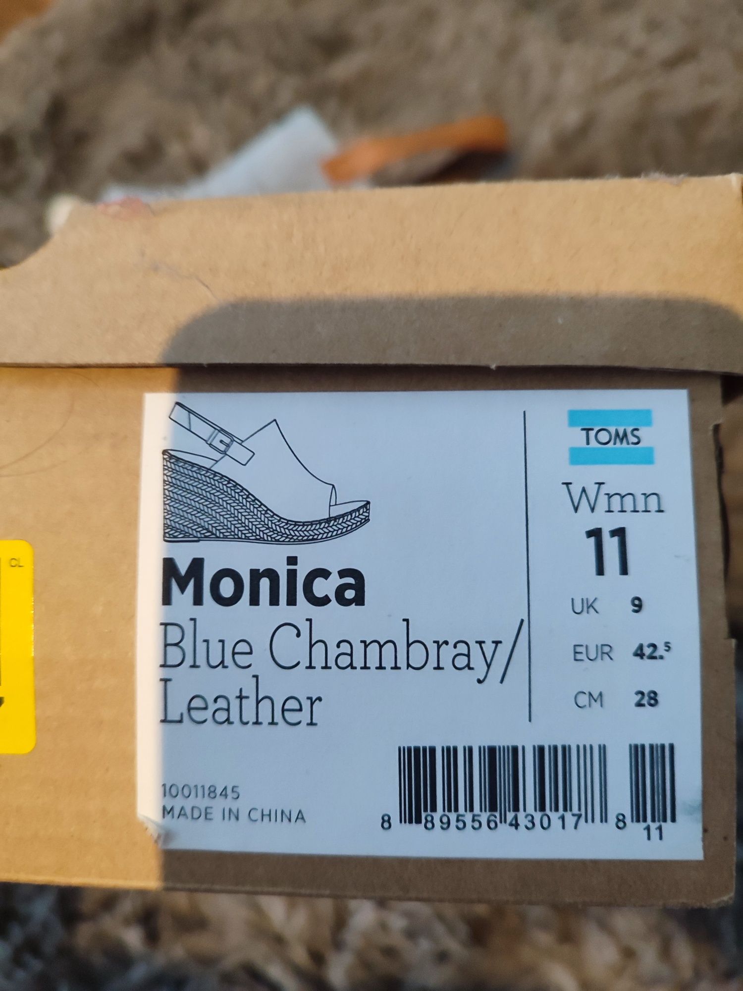 Koturny / sandały toms  Monica  Blue Chambray