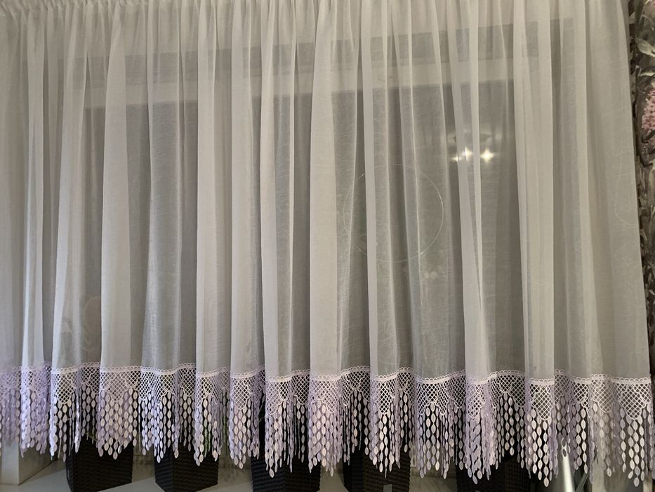 Firanka woal kreszowany