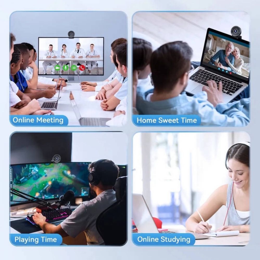 Вебкамера EMEET C955 USB 1080p FullHD з вбудованим мікрофоном