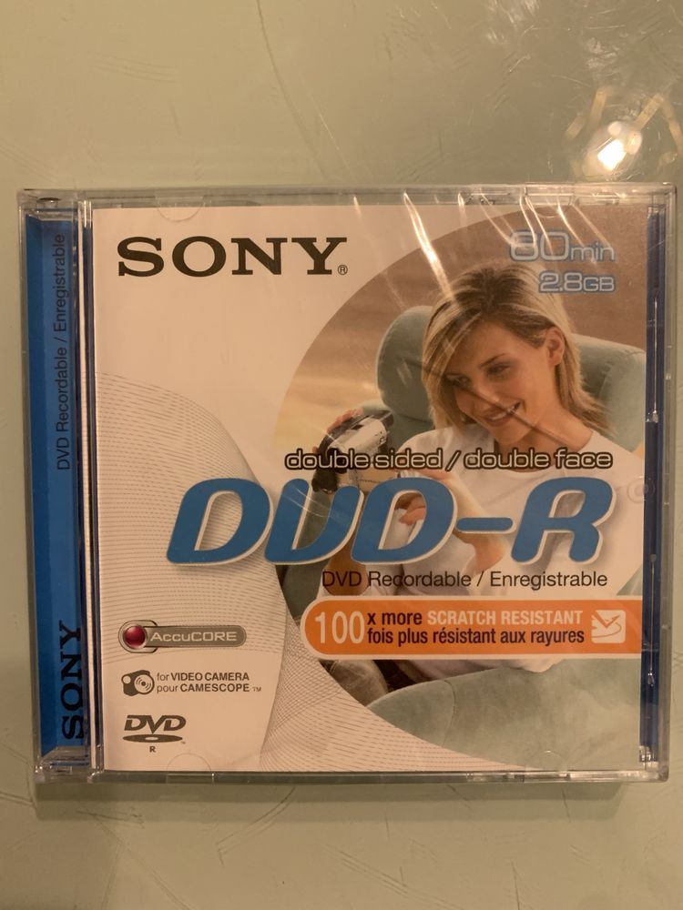 SONY 8cm DVD-R GRAVÁVEL DUPLA FACE 60min 2.8GB DMR60A-BT NOVO LACRADO!