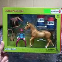 Schleich Kowbojka w wyścigu przez beczki 41417