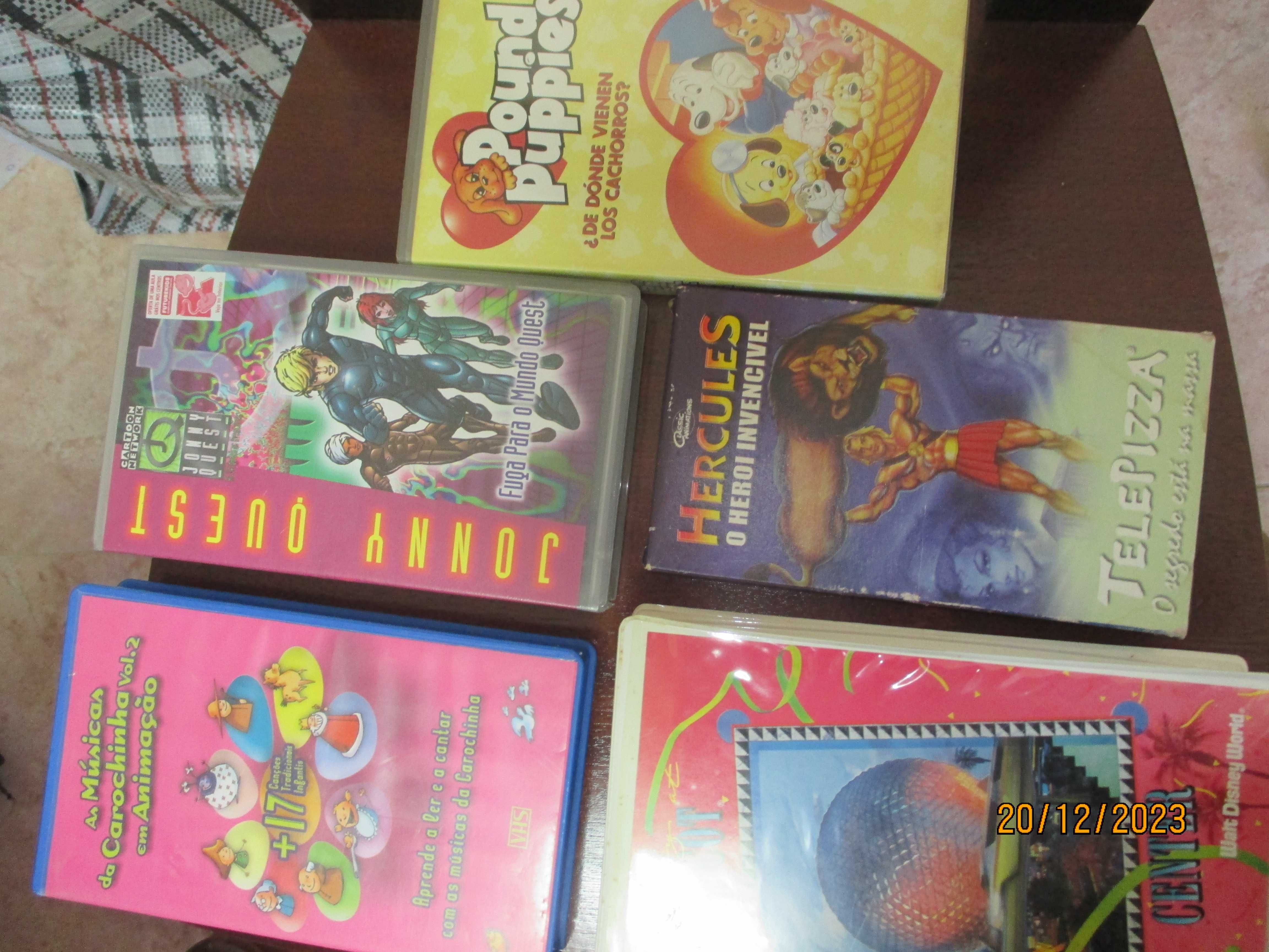 13 VHS de Desenhos animados