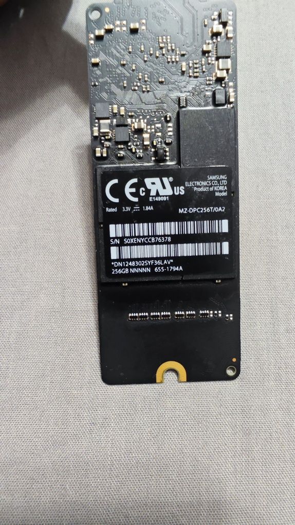Dysk SSD MacBook Pro MZ-DPC256T/0A2 256GB