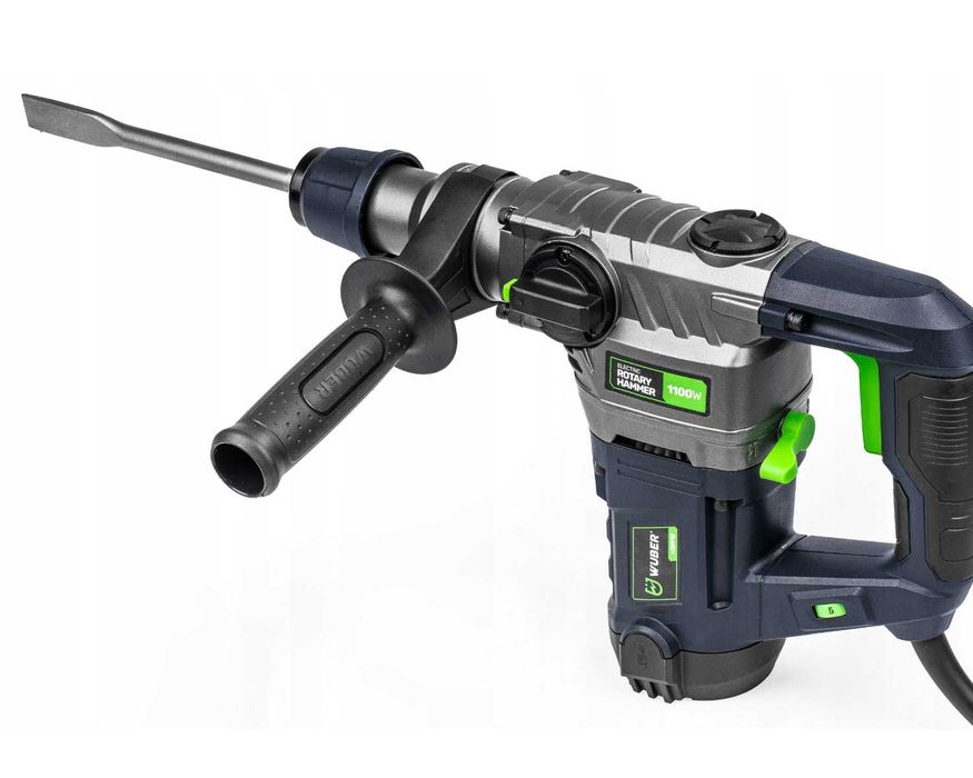 MŁOTOWIERTARKA Wuber 1100W Młot Udarowy 5J Walizka Wiertła Kucie NOWY