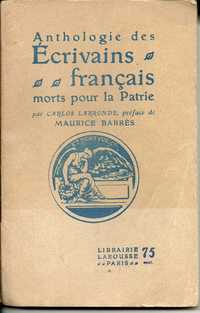 Anthologie des écrivains français morts pour la patrie