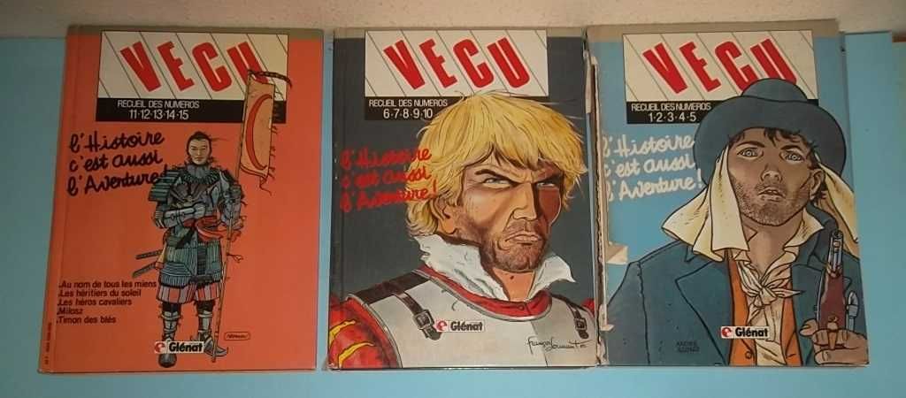 VÉCU nº 1 a 15 - Encadernado 3 volumes desde 1985