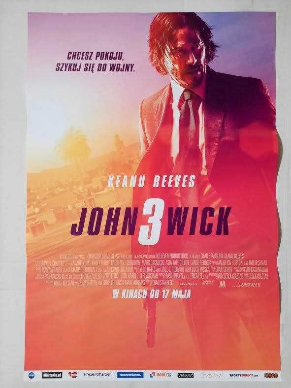 Plakat filmowy oryginalny - John Wick 3