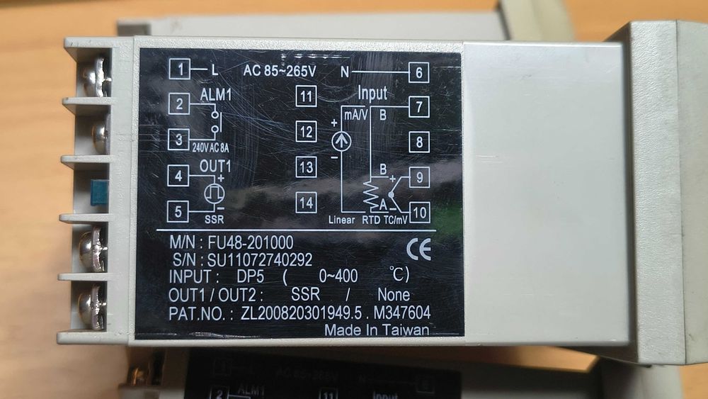 REGULATOR sterownik temperatury TAIE typ FU48