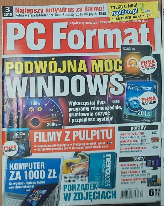 PC Format archiwalne numery: 1,3,11/2015; 6-7 2016; 1,2,4,5,7,8,12