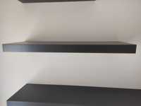 Półka LACK Ikea 79 cm czarnobrąz