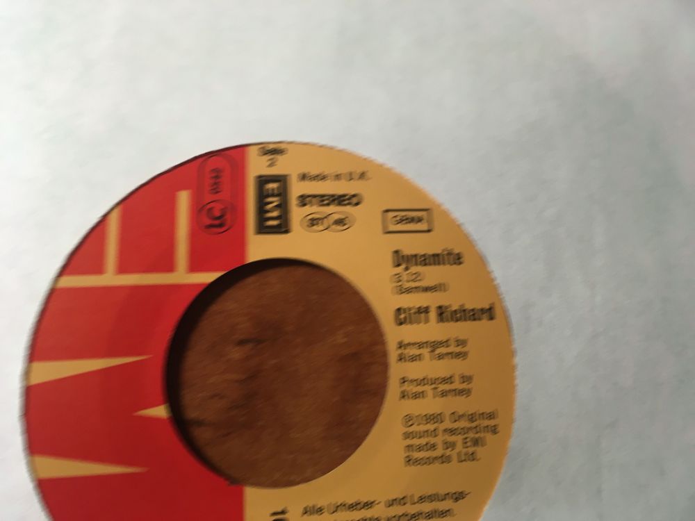 Płyta winylowa Cliff Richard EP Singiel 7" Dreamin / Dynamite