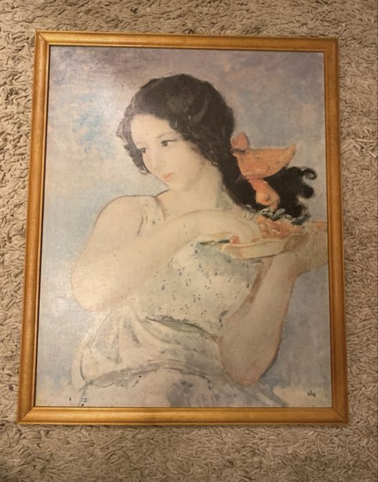 Wojciech Weiss „Dziewczyna z rzodkiewkami” obraz