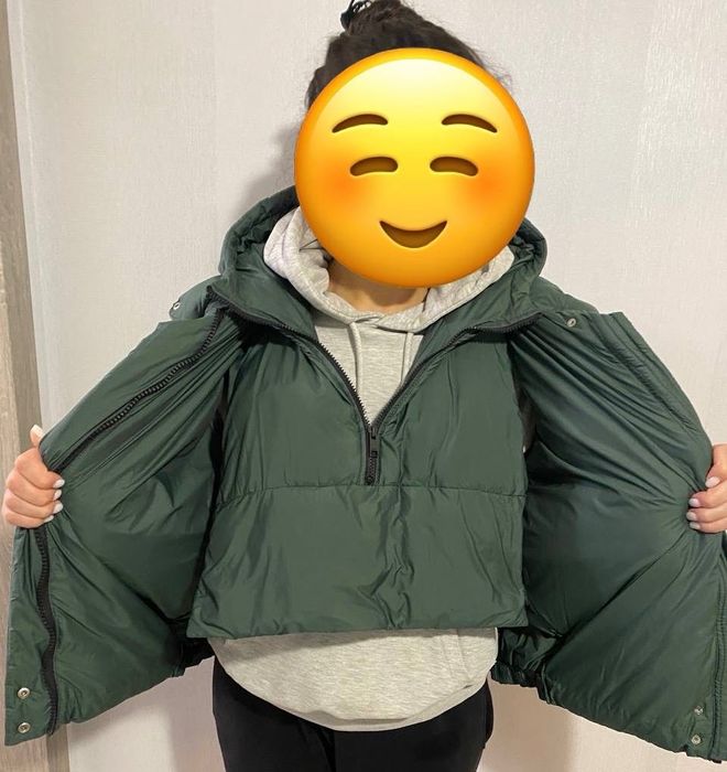 Куртка зелена М, вільна, Mango