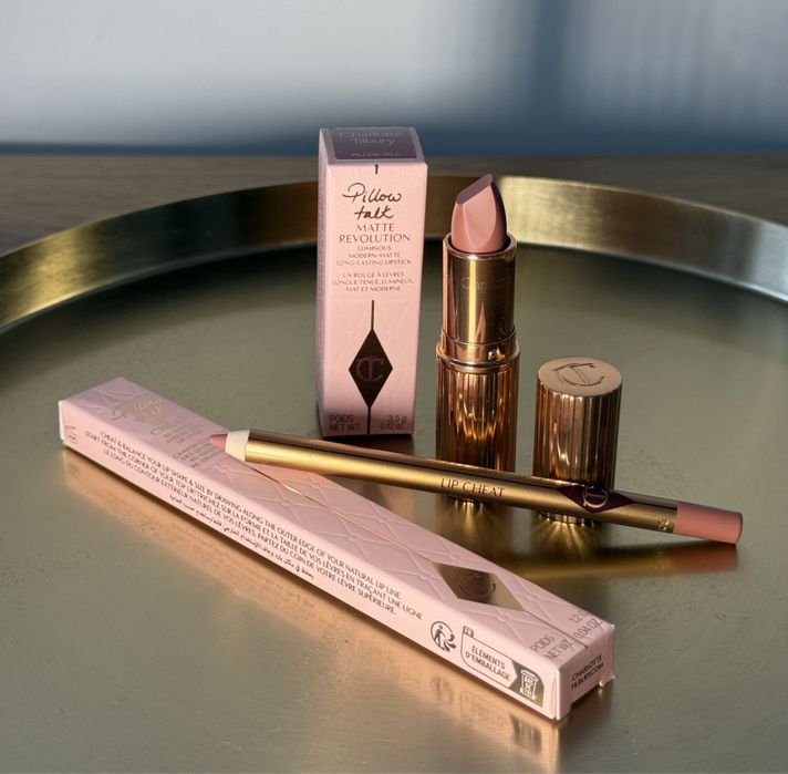 Олівець, блиск для губ, рідка помада Charlotte Tilbury Pillow Talk