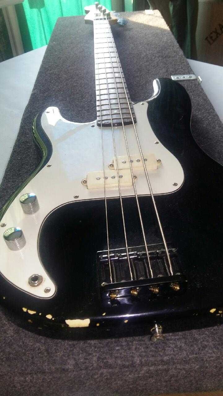 Gitara basowa leworęczna Encore Nowe 4 klucze Nowe 4 struny Futerał