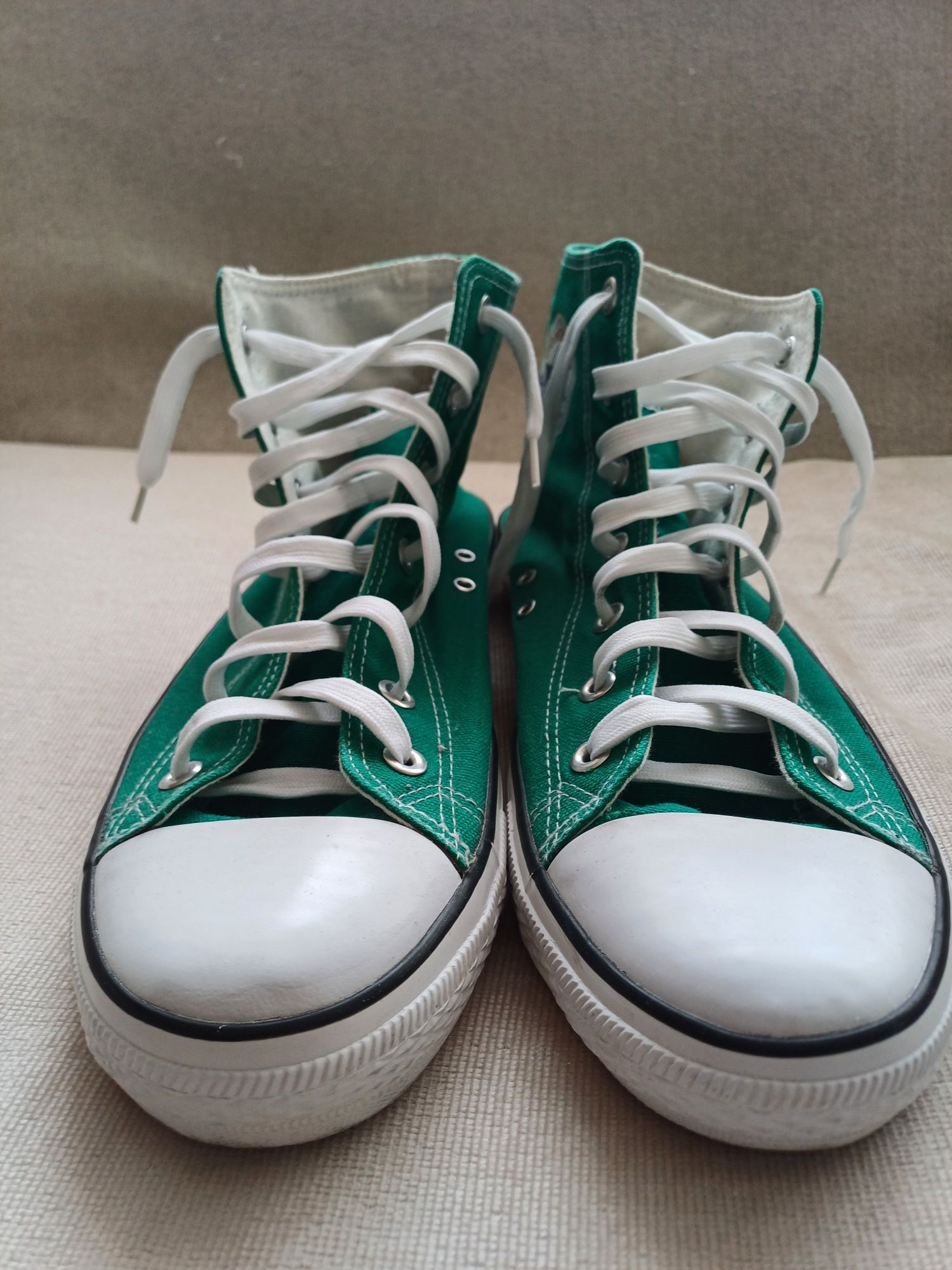 Trampki za kostkę zielone Converse roz. 43